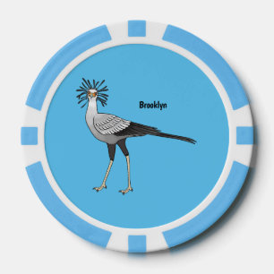 Secretary Cartoon Illustration Pokerchips