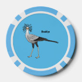 Secretary Cartoon Illustration Pokerchips (Rückseite)