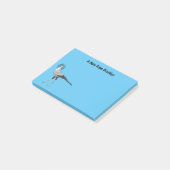 Secretary Cartoon Illustration Post-it Klebezettel (angewinkelt)