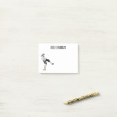 Secretary Cartoon Illustration Post-it Klebezettel (Auf Schreibtisch)