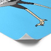 Secretary Cartoon Illustration Poster (Ecke)