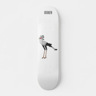 Secretary Cartoon Illustration Skateboard