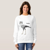 Secretary Cartoon Illustration Sweatshirt (Vorne ganz)