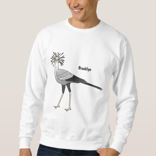 Secretary Cartoon Illustration Sweatshirt (Vorderseite)