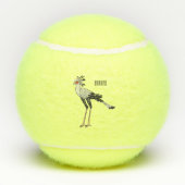 Secretary Cartoon Illustration Tennisbälle (Rückseite)