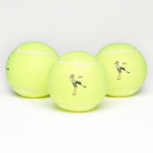 Secretary Cartoon Illustration Tennisbälle (Multi)