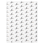 Secretary Cartoon Illustration Tischdecke (Vorderseite)