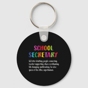 Secretary Definition School Secretary Squad Schlüsselanhänger