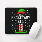 Secretary Elf Funny Christmas Family Matching Mousepad (Mit Mouse)