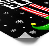 Secretary Elf Funny Christmas Family Matching  Poster (Ecke)