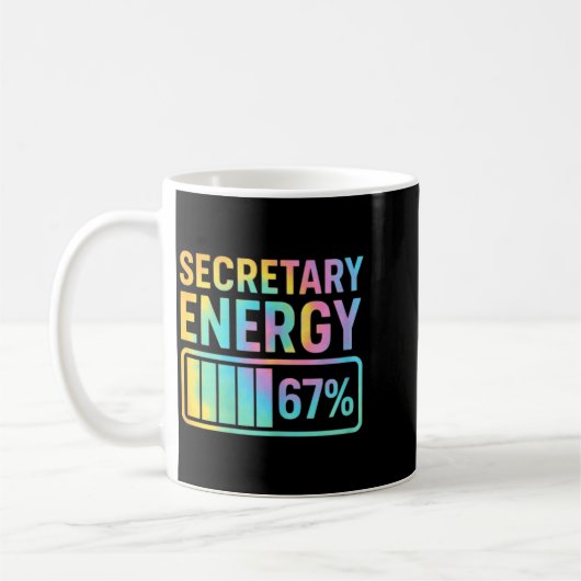 Secretary Energy 67 Percent Secretary Retro Vibes  Kaffeetasse (Links)