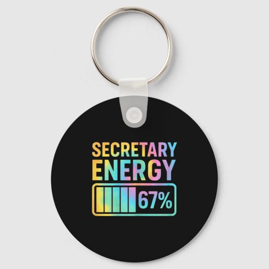 Secretary Energy 67 Percent Secretary Retro Vibes Schlüsselanhänger (Vorderseite)