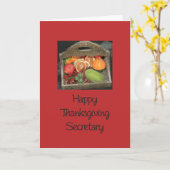 Secretary Erntedank Card Karte (Gelbe Blume)