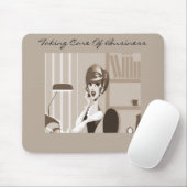 Secretary Girl Alicia Mousepad (Mit Mouse)