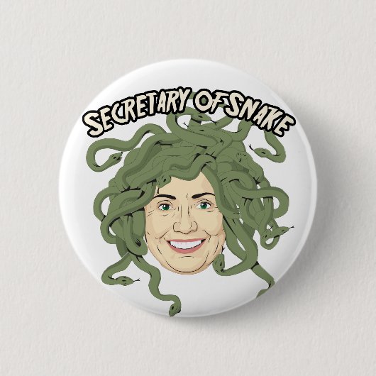 Secretary of Staat oder Snake Hillary Clinton Butt Button (Vorderseite)