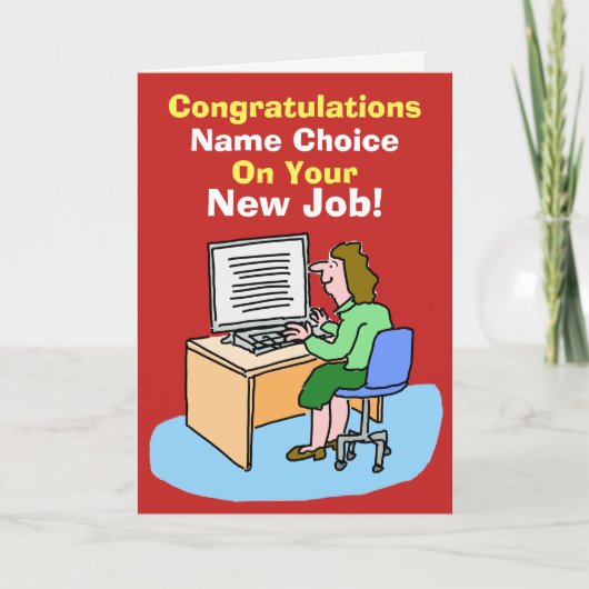 Secretary, Personal Assistant oder Typist. Neuer J Karte (Vorderseite)