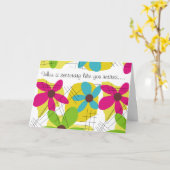 Secretary Rerement Card Floral Design Karte (Gelbe Blume)