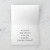 Secretary Retirement Card Bright Blume Design Karte (Innenseite)