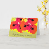 Secretary Retirement Card Bright Blume Design Karte (Gelbe Blume)