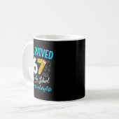 Secretary Survived 67 Days Of School Humor Design  Kaffeetasse (Vorderseite Links)