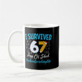 Secretary Survived 67 Days Of School Humor Design Kaffeetasse (Links)