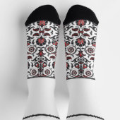 Secretly Wild Oriental floral pattern with white Socken (Oben)