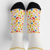 Secretly Wild Summer fruits pattern with white Socken (Oben)