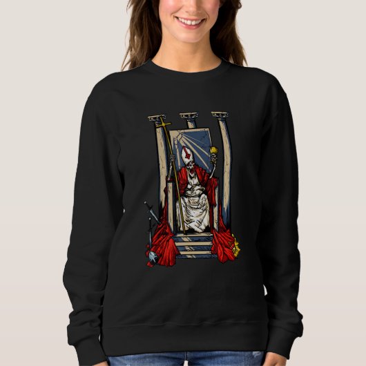 Secula Seculorum Hardcore to Hell Creepy Sweatshirt (Vorderseite)