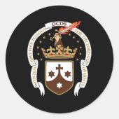 Secular Carmelite Runder Aufkleber (Vorderseite)