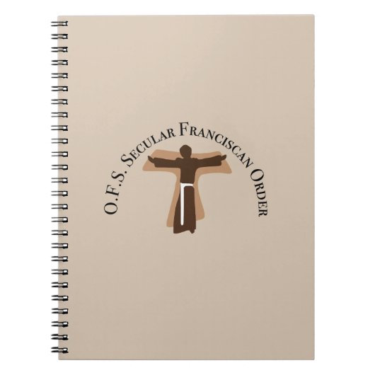 Secular Franciscan Notebook Notizblock (Vorderseite)