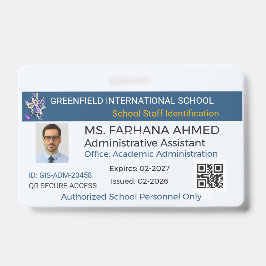 Secure Badge|Teacher ID|Corporate ID|Personnalisé Ausweis