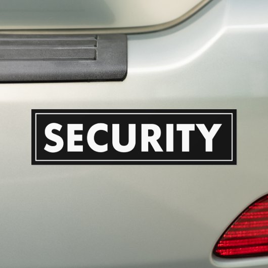 SECURITY BUMPER STICKER SAFETY EVENT CAMPUS SCHOOL AUTOAUFKLEBER (Auf Auto)
