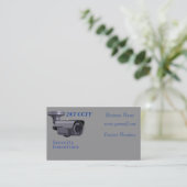 Security Business Card Visitenkarte (Stehend Vorderseite)