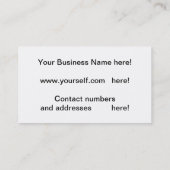 Security Business Card Visitenkarte (Rückseite)