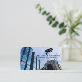 Security Camera Logo | Corporate Sky Scrapers Visitenkarte (Stehend Vorderseite)