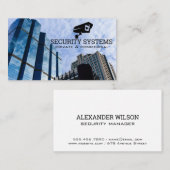 Security Camera Logo | Corporate Sky Scrapers Visitenkarte (Vorne/Hinten)