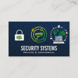Security Cyber Tech Business Card Visitenkarte