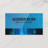 Security Guard | Cyber Code | Tech Visitenkarte (Rückseite)