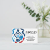 Security Guard | Cyber Technology Visitenkarte (Stehend Vorderseite)