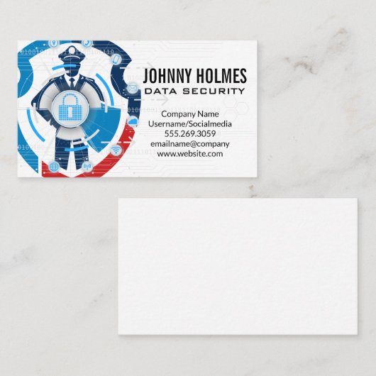 Security Guard | Cyber Technology Visitenkarte (Vorne/Hinten)