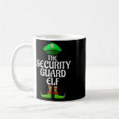 Security Guard Elf Matching Family Group Christmas Kaffeetasse (Links)