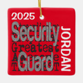 Security Guard Extraordinaire CUSTOM Keramikornament (Vorderseite)