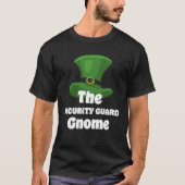 Security Guard Gnome St Patricks Day T-Shirt (Vorderseite)