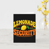 Security-Limonadenstand-Crew Jugend-Limonade Karte (Gelbe Blume)