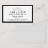 Security | Minimal Locked File Folder Blk Bdr. Visitenkarte (Vorne/Hinten)