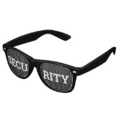 SECURITY Retro Shades / Fun Party Sonnenbrille (Schrägansicht)
