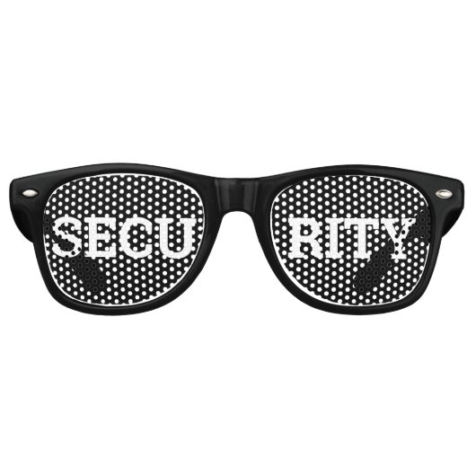 SECURITY Retro Shades / Fun Party Sonnenbrille (Vorderseite)