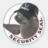 Security Seal Round Sticker (Vorderseite)