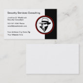 Security Services Consultant Business Cards Visitenkarte (Vorne/Hinten)