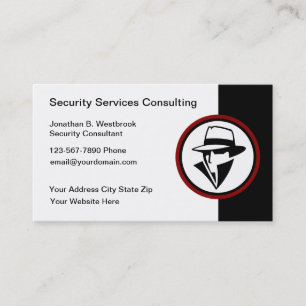Security Services Consultant Business Cards Visitenkarte